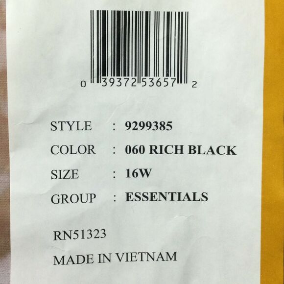 Vince Camuto Womens Pants size 16W new nwt $99 Black Wide Leg Zip Pocket Dress - Picture 11 of 11